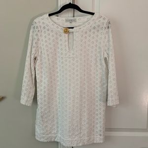 Bald Head Blues White Eyelet Top